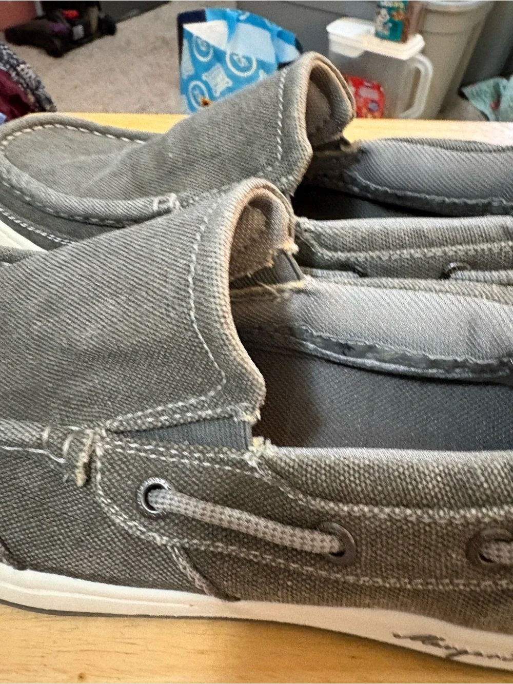 BN Men’s Margaritaville Soles of the Tropics slip on shoes size 10 gray canvas